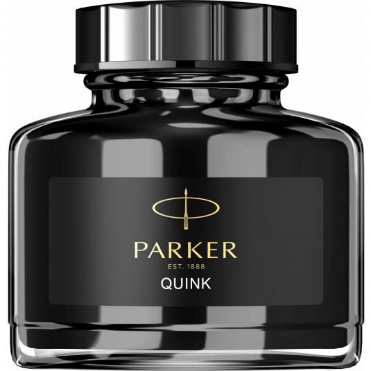 Parker Stylo-bille roulante IM, pointe fine et recharge d'encre noir,  garniture chrome espresso foncé + recharge pour stylo à bille roulante,  pointe