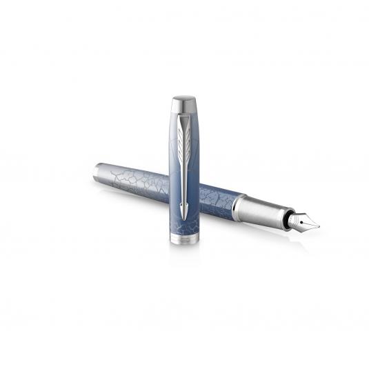 PARKER Sonnet Premium, Stylo plume, Argent Mistral (Argent massif), Plume  fine 18k, Coffret cadeau