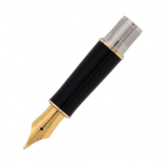 PARKER IM ESSENTIEL Stylo plume, Acier, Plume fine, encre bleue, Coffret  cadeau